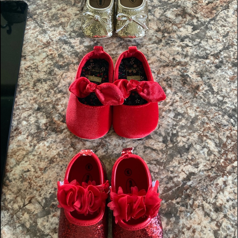 Holiday Baby girl shoe bundle